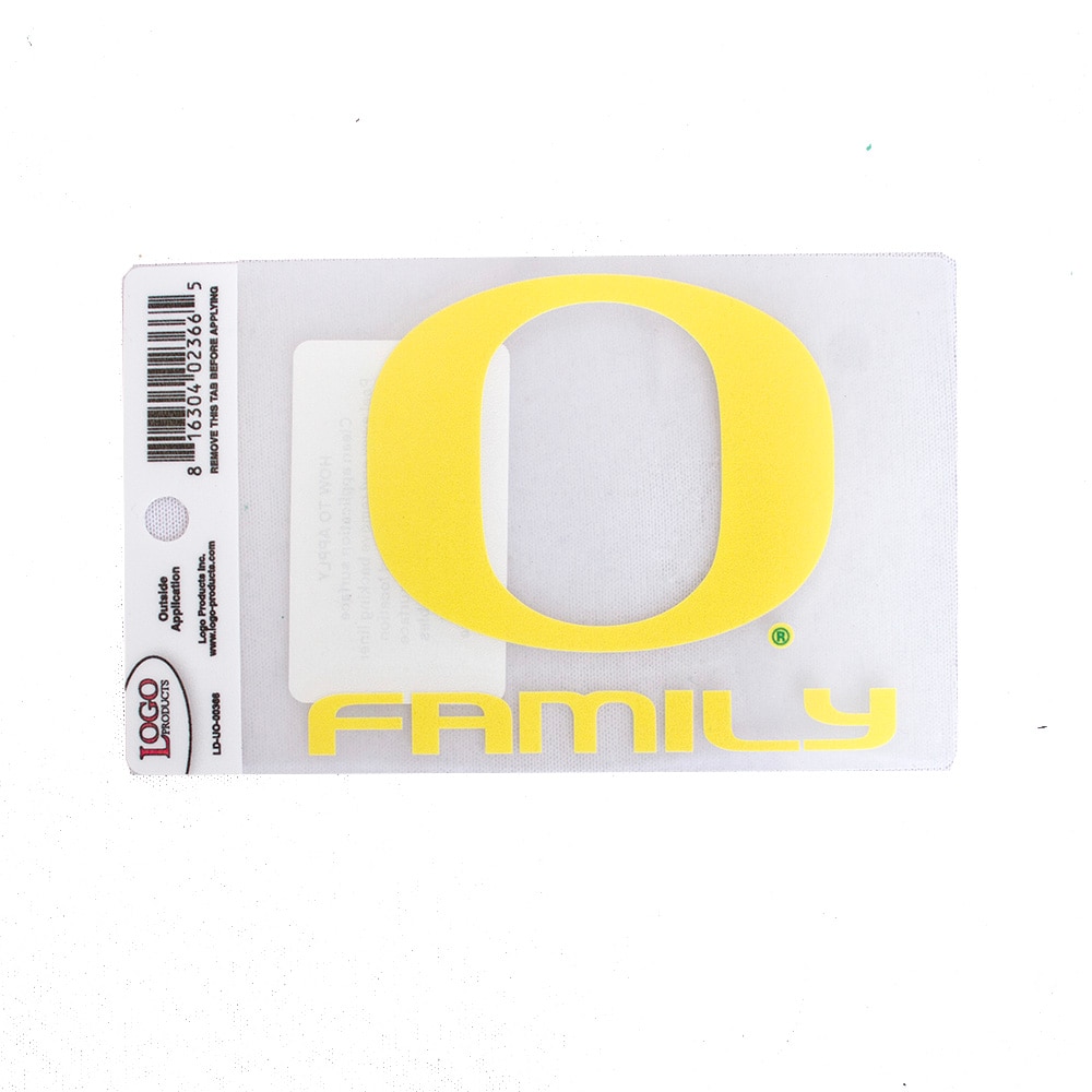 Classic Oregon O, Logo Brand, Yellow, Decal - Outside Application, Home & Auto, 4", Vinyl, 907538